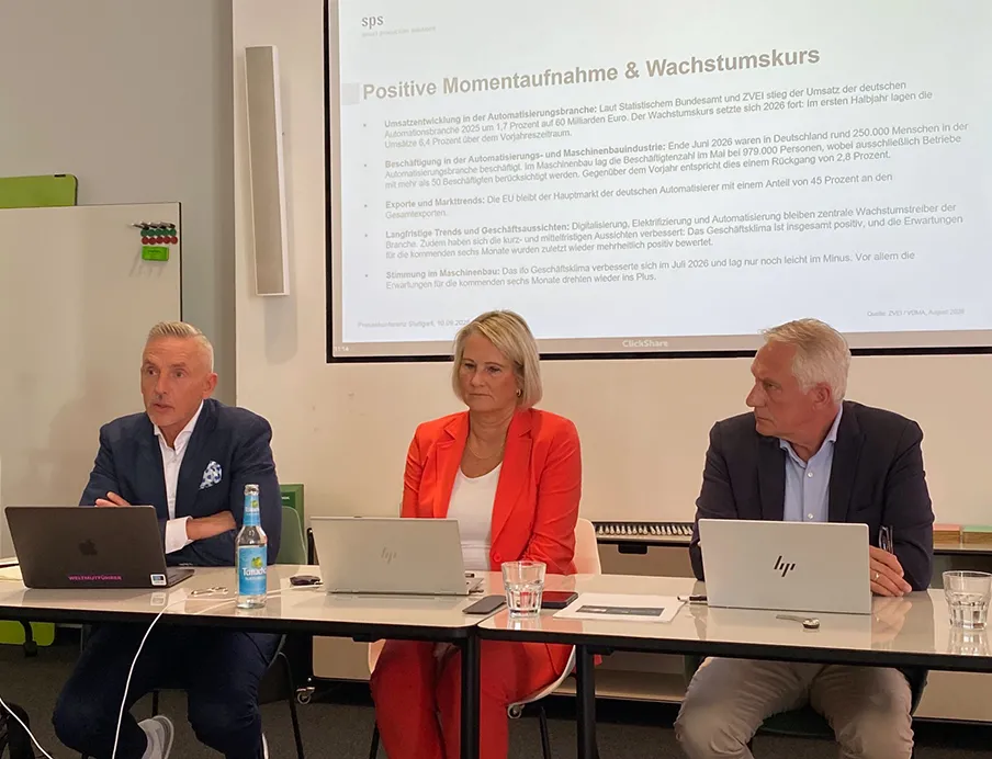 Steffen Winkler gibt als Vorsitzender des Ausstellerbeirats der SPS einen Einblick in die aktuelle Entwicklung der Maschinenbau- und Automatisierungsbranche