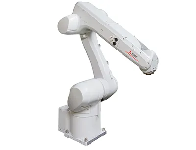 Durch seine Reichweite von über 1,5 Meter, einem der größten Reichweitenradien für Roboterlösungen seiner Klasse, bietet der Melfa „RV-12CRL“ einen großen effektiven Arbeitsbereich, Bild: Mitsubishi Electric Europe Mitsubishi Electric Roboterarm Melfa RV-12CRL
