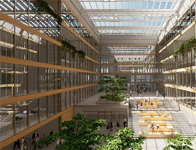 Neue Unternehmenszentrale von Schneider Electric in Düsseldorf auf dem Euref-Campus, Bild: Euref Neue Unternehmenszentrale von Schneider Electric in Düsseldorf auf dem Euref-Campus, Bild: Euref