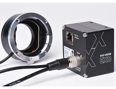 Der SVS-EF-Adapter ermöglicht eine Autofokus-Funktion der eingesetzten Kamera, um Bilder der eingehenden Elektronikgebinde unabhängig von ihrer Höhe aufnehmen zu können, Bild: SVS-Vistek Der SVS-EF-Adapter ermöglicht eine Autofokus-Funktion der eingesetzten Kamera, um Bilder der eingehenden Elektronikgebinde unabhängig von ihrer Höhe aufnehmen zu können