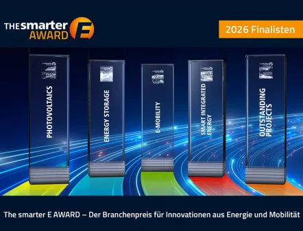 Die Finalisten in den fünf Kategorien des „The smarter E Award“ stehen fest,