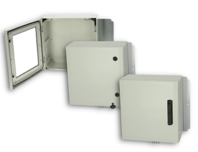 Die hochrobusten Wandschaltschränke der Fibox-Baureihe Arca IEC sind nun auch in quadratisch dimensionierten Gehäusegrößen erhältlich