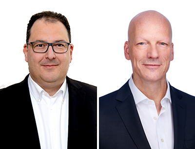 Stefan Jesse (links) ist neuer Group Co-CEO und Sprecher des Executive Boards, Jochen Schütte (rechts) wird neuer CFO