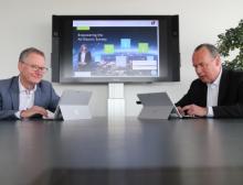 Auch CTO Roland Bent und CEO Frank Stührenberg beantworteten Kundenfragen im Live-Chat